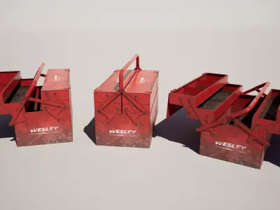 Toolbox Low-poly 3D model get