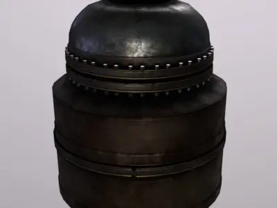Machine PressureTank Low-poly 3D model