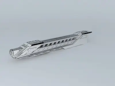 The RG-110 Prototype Rail Gun  Free 3D model