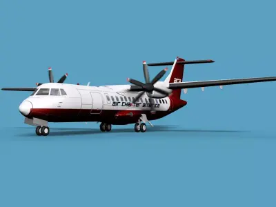 ATR  ATR-42-500 Air Charter America 3D model