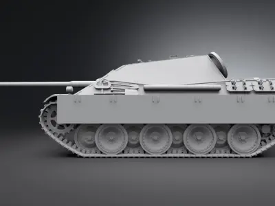 Jagdpanther Scale model 3D print model