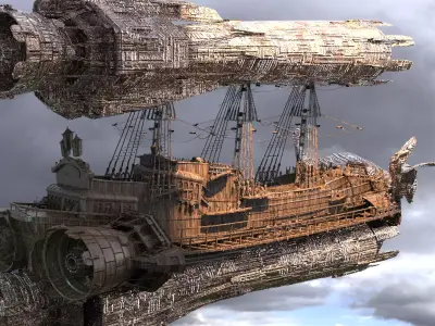 Jet Fusion Airship 6 3D model