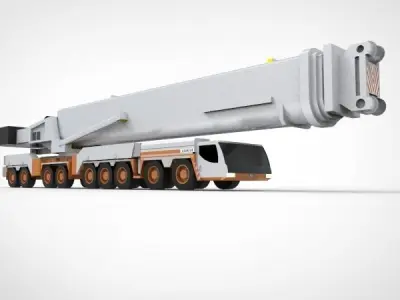 heavy mobile crane 3D model
