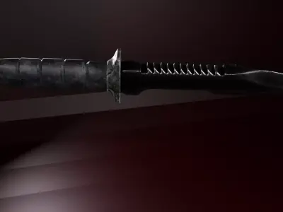 Combat tactical knife m9 bayonet Low-poly 3D model