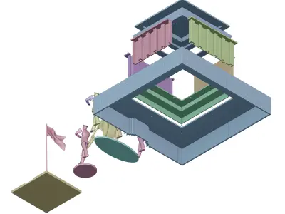 Ho Chi Minh Mausoleum 3D print model