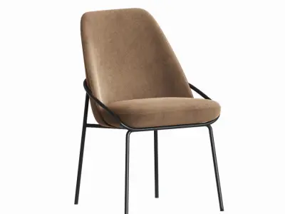 Jackie Dining Chair Berto sofas 3D model