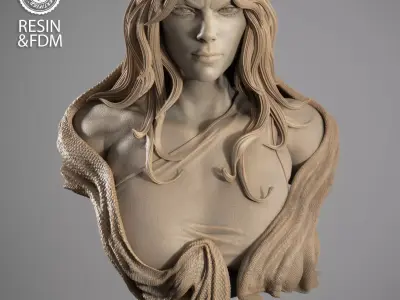 Wicked Marvel Electra Portrait Bust 3D print model purchase