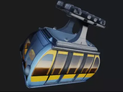 Cable Car 3D Model 3D model