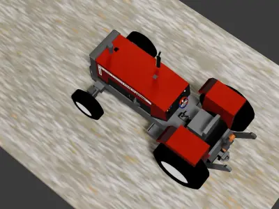 Tractor 3D MODEL and zip 3D model