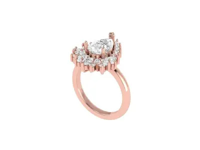 Wedding Ring  3D print model 218
