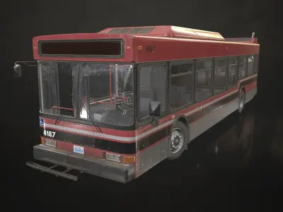 City Bus V4 Low-poly 3D model