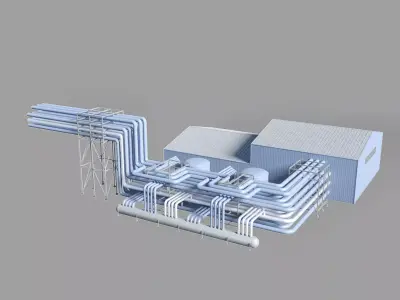 industrial building 3D model by emez
