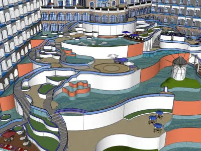 Sketchup Hotel 188 3D model