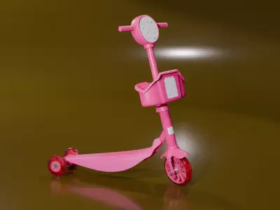 SCOOTER KIDS 3D model