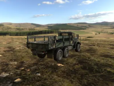 M925 5-ton Military Truck Low-poly 3D model