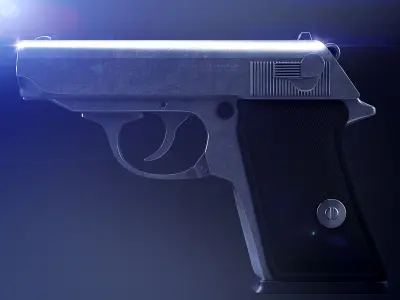 Hand gun 3D model purchase