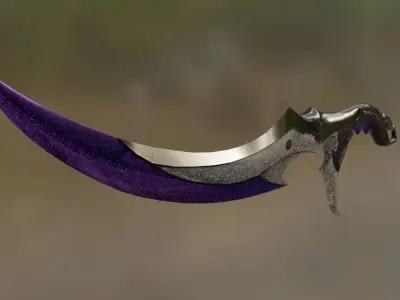 Game asset Knife Low-poly 3D model Low-poly 3D model