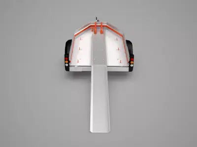 Motorcycle Carrying Trailer 3D model