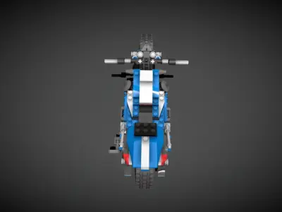 Lego Race Rider Street 3D model