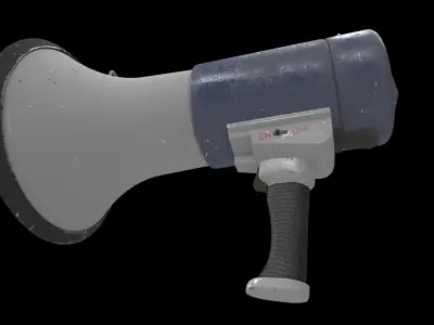 megaphone 3D model
