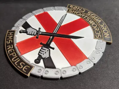HMS Repulse 42nd Squadron Shortswords Squadron Plaque 3D print model