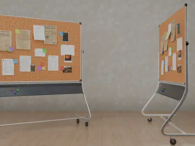  Office Essentials Corkboard Set - Customizable Pin Boards 