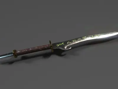 Fantasy Weapon Pack Low-poly 3D model purchase