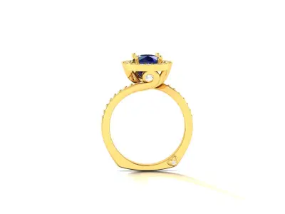 Women ring 3dm stl fbx obj render details 3D print model