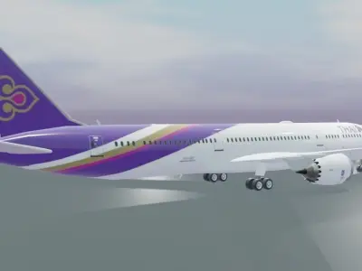 Boeing 787-9 dreamliner Multi livery pack 5 liveries Low-poly 3D model