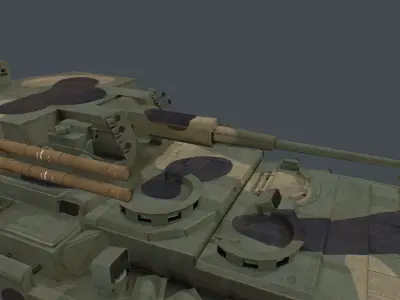 T-15 Barbaris pack two turrets new 57mm cannon and 30mm Low-poly 3D model