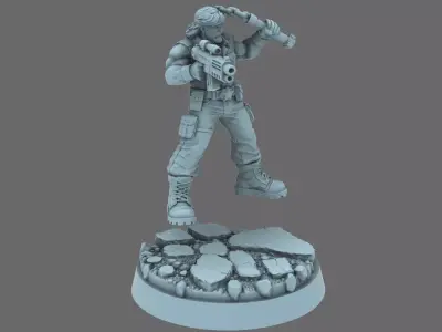 Colonial Troops Action Hero Chuck 3D print model