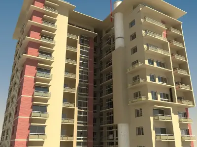 High Definition Building 02 3D model