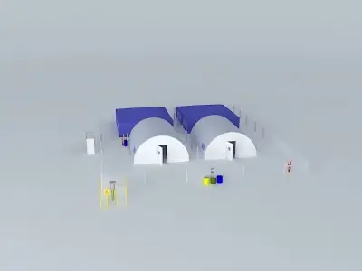alamcen drilling and camp COMESA cargapozo perfo Free 3D model
