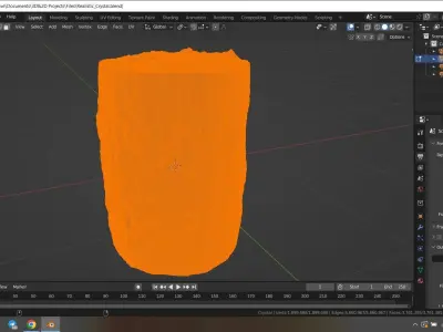 Realistic Crystal 3D model