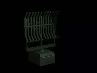 old sovite era radar 3D model