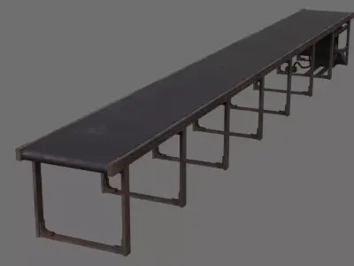 Conveyor Belt 1B Low-poly 3D model