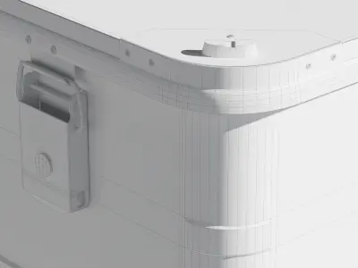 Aluminum Container 003 M 3D model