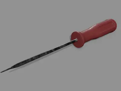 screwdriver Low-poly 3D model 16