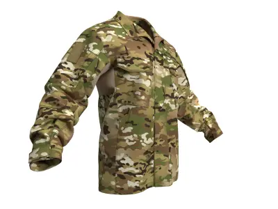 VKPO 3 Russian Army Combat Jacket - Marvelous Designer 3D model