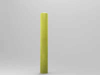 Barrier Pole Low-poly 3D model