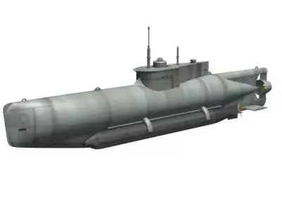 U XXVII Seehund 3D model