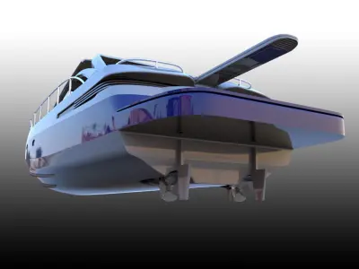 Yatch Pershing 45  3D model