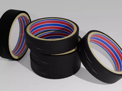 Duct tape Low-poly 3D model
