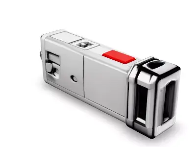 SciFi Futuristic Gadget Keychain Low-poly 3D model