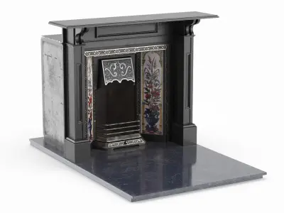 Classical Antique Fireplace 3D model