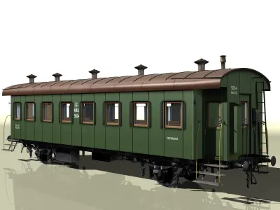 passenger carriage 3D model