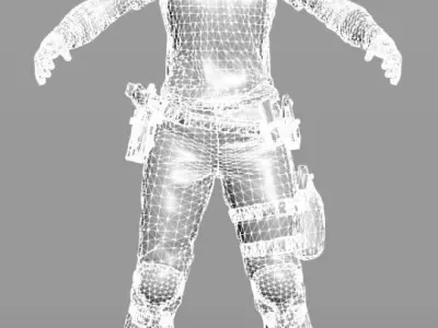 Kimiko Nomura from World War Z Free 3D Model Free low-poly 3D model