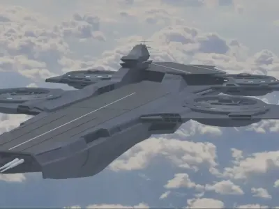 Avengers Helicarrier 3D model