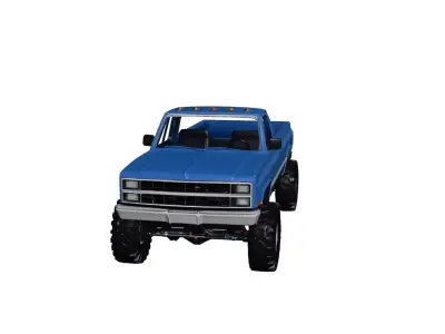 Generic Pickup Truck Balanced Utility Transport Vehicle 03 3D model