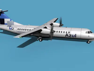 ATR  ATR-72-600 Azul 3D model